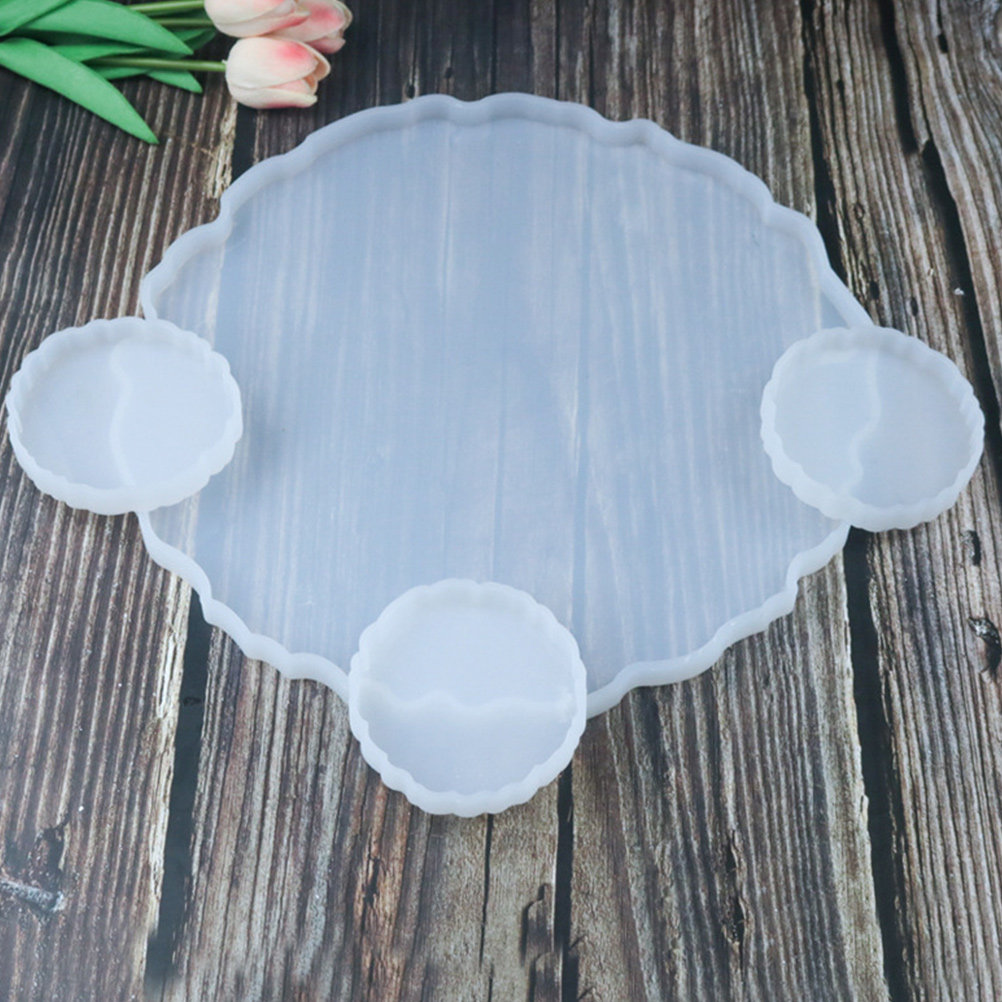 Serving Tray Mold - 2Pcs Premium Silicone Crystal Resin Mold