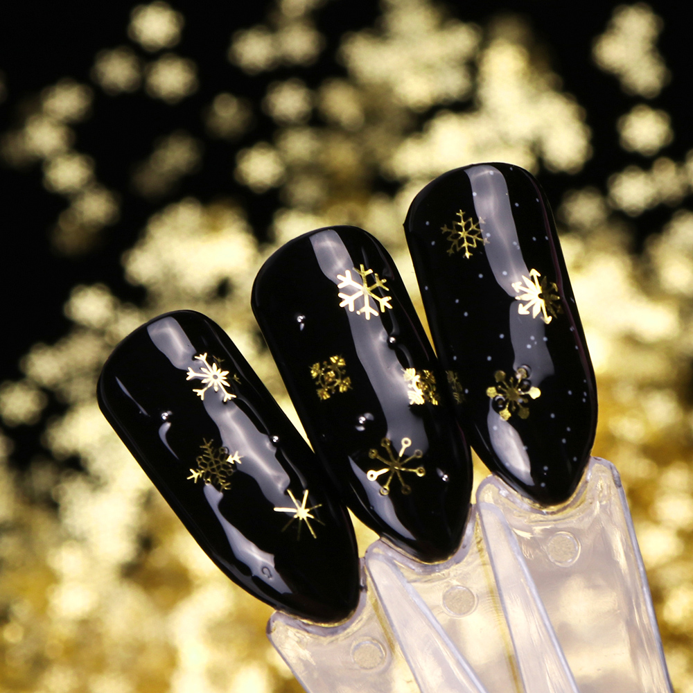 1 BOX Hollow Out Gold Nail Gli - Gold Foil Flakes review and price