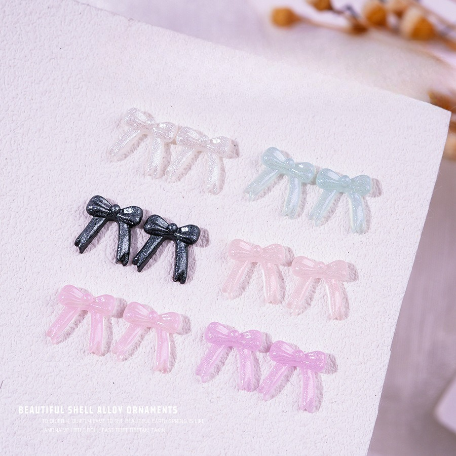 100pcs/pack New Glitter Bow Ti - Resin Glitter Pack review and price
