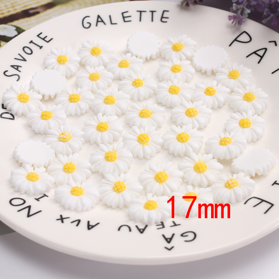 50pcs/lot 9mm-22mm White Flat  - Flower Preservation Resin review and price