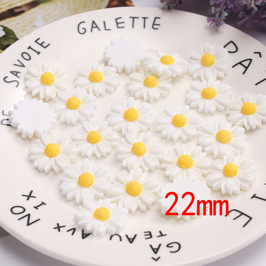 50pcs/lot 9mm-22mm White Flat  - Flower Preservation Resin review and price